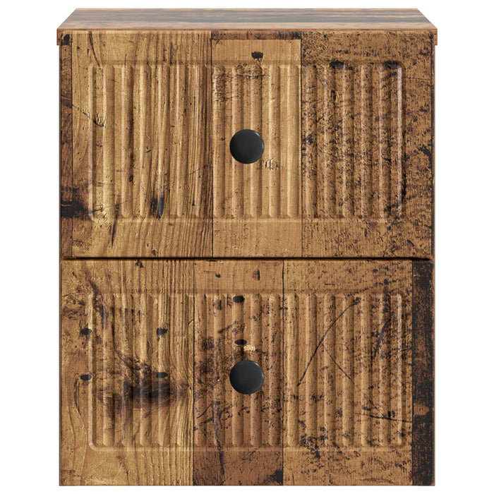 Dulap de noapte suspendat Lemn vechi 33 x 34,5 x 40 cm - WALTI WALTI