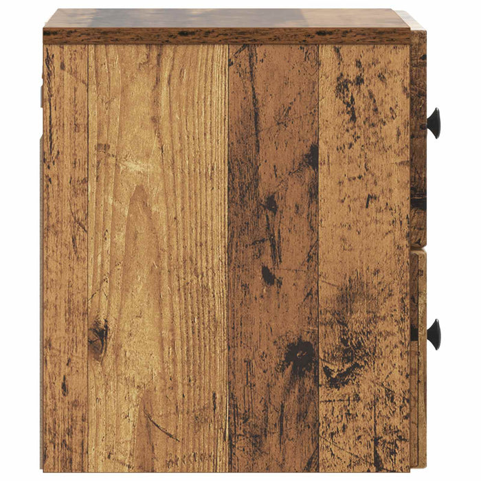 Dulap de noapte suspendat Lemn vechi 33 x 34,5 x 40 cm - WALTI WALTI