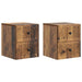 Dulap de noapte suspendat 2 pcs Lemn vechi 33 x 34,5 x 40 cm - WALTI WALTI