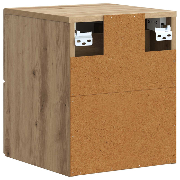 Dulap de noapte suspendat Stejar Artizanal 33 x 34,5 x 40 cm - WALTI WALTI