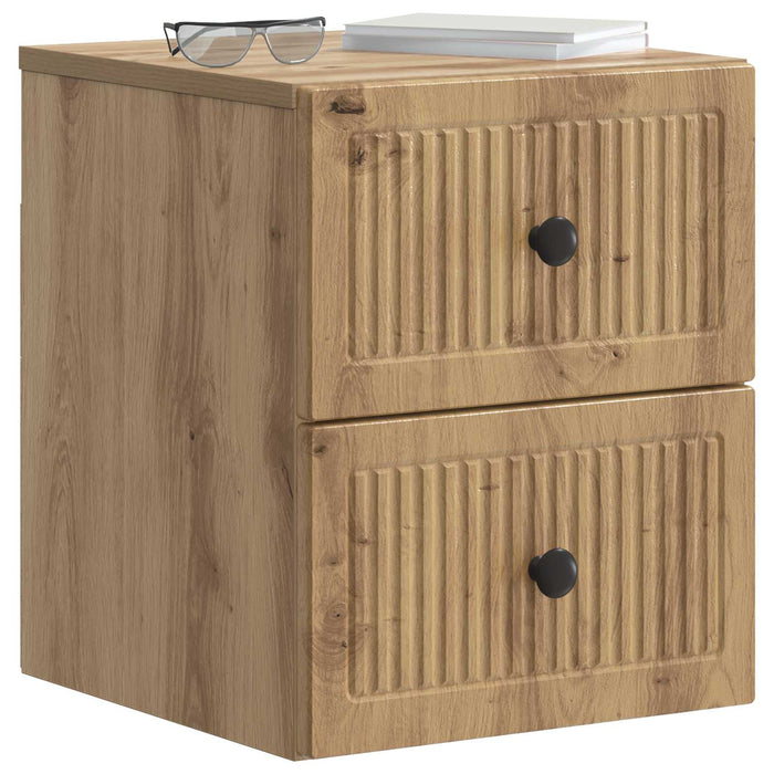 Dulap de noapte suspendat Stejar Artizanal 33 x 34,5 x 40 cm - WALTI WALTI