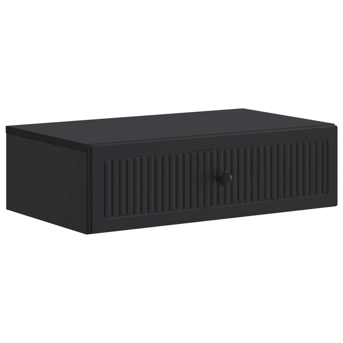 Masă laterală montată pe perete Negru 59 x 34,5 x 17 cm - WALTI WALTI