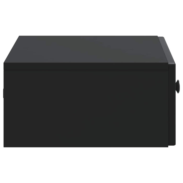 Masă laterală montată pe perete Negru 59 x 34,5 x 17 cm - WALTI WALTI