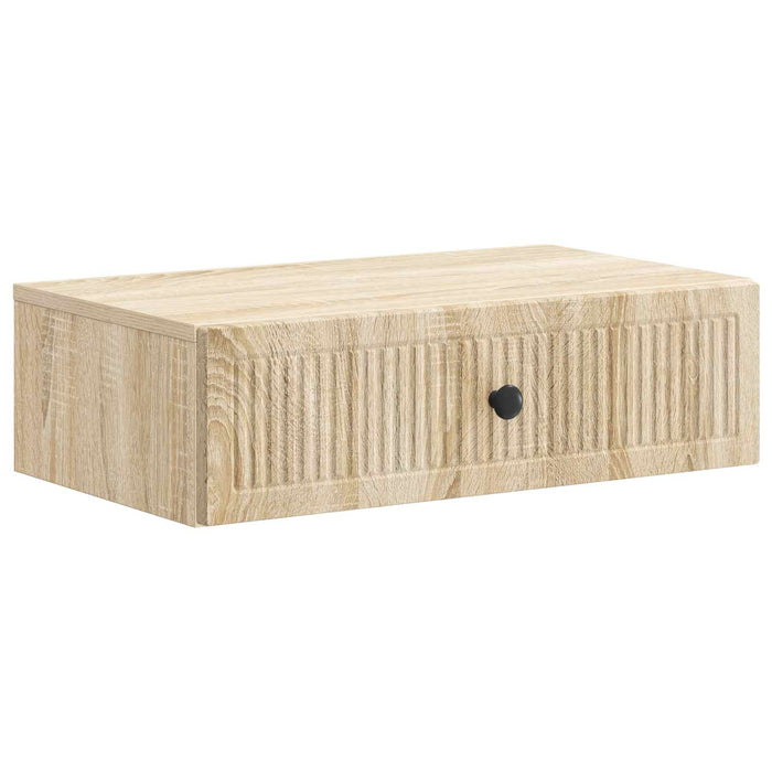 Masă laterală montată pe perete Stejar Sonoma 59 x 34,5 x 17 cm - WALTI WALTI