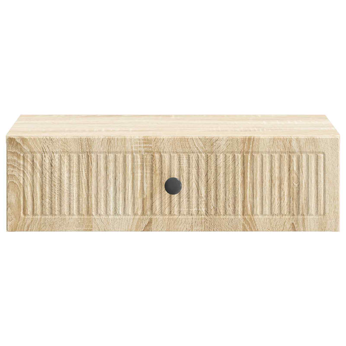 Masă laterală montată pe perete Stejar Sonoma 59 x 34,5 x 17 cm - WALTI WALTI