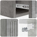 Masă laterală montată pe perete Gri Beton 59 x 34,5 x 17 cm - WALTI WALTI