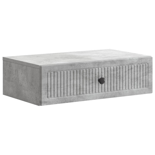 Masă laterală montată pe perete Gri Beton 59 x 34,5 x 17 cm - WALTI WALTI