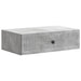 Masă laterală montată pe perete Gri Beton 59 x 34,5 x 17 cm - WALTI WALTI