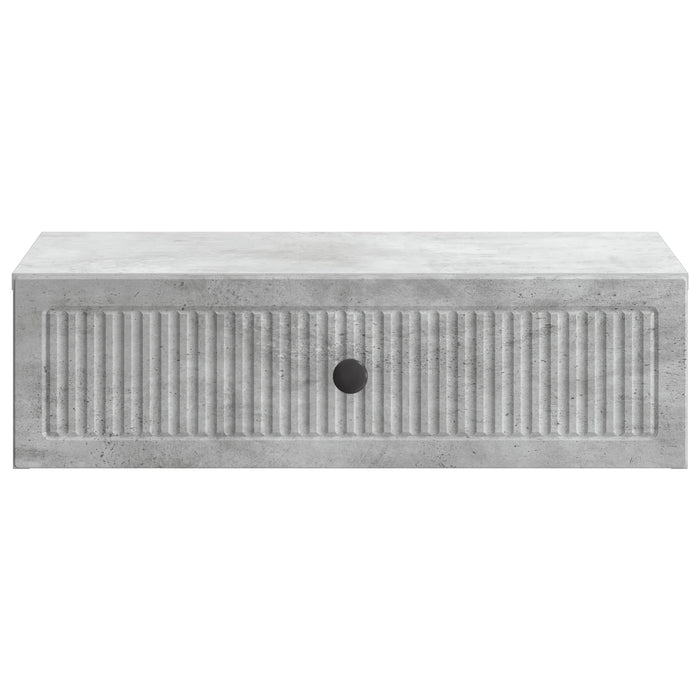 Masă laterală montată pe perete Gri Beton 59 x 34,5 x 17 cm - WALTI WALTI