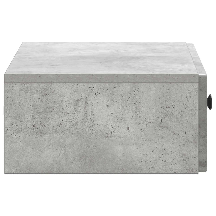 Masă laterală montată pe perete Gri Beton 59 x 34,5 x 17 cm - WALTI WALTI