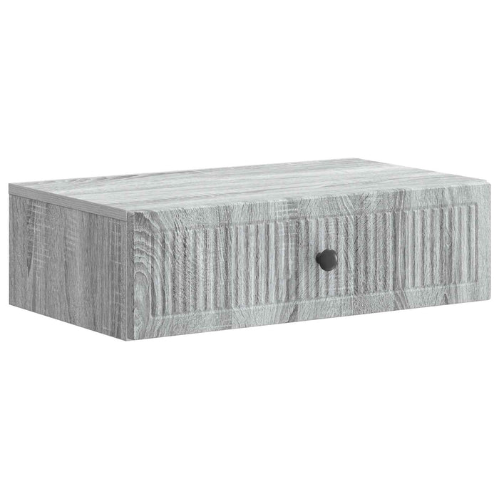 Masă laterală montată pe perete Sonoma gri 59 x 34,5 x 17 cm - WALTI WALTI