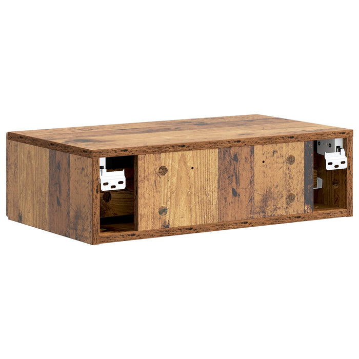 Masă laterală montată pe perete Lemn vechi 59 x 34,5 x 17 cm - WALTI WALTI