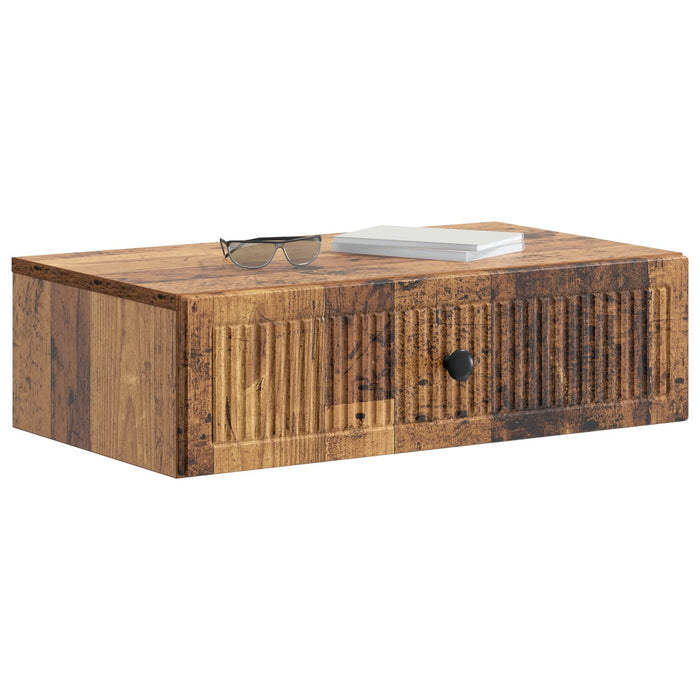 Masă laterală montată pe perete Lemn vechi 59 x 34,5 x 17 cm - WALTI WALTI