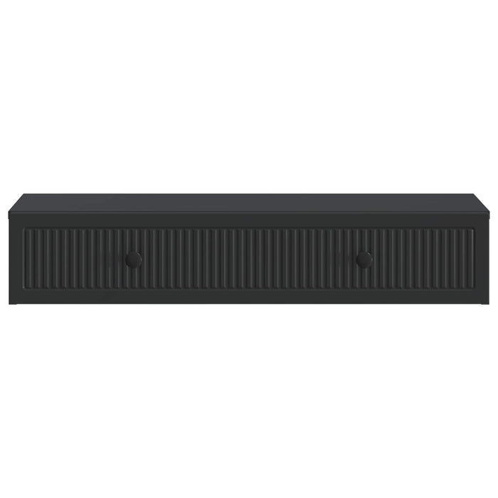 Masă laterală montată pe perete Negru 87,5 x 34,5 x 17 cm - WALTI WALTI