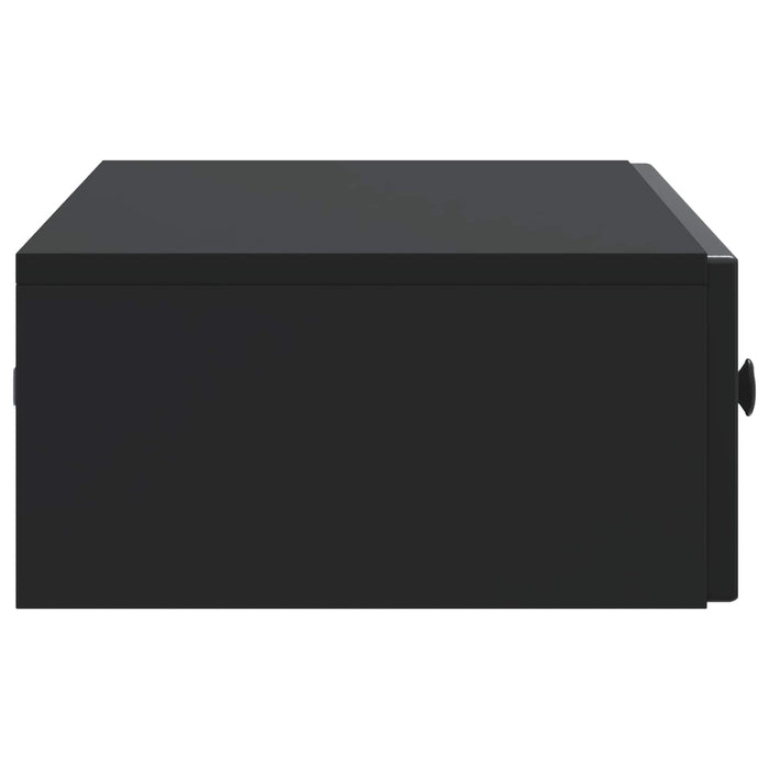 Masă laterală montată pe perete Negru 87,5 x 34,5 x 17 cm - WALTI WALTI