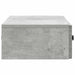 Masă laterală montată pe perete Gri Beton 87,5 x 34,5 x 17 cm - WALTI WALTI
