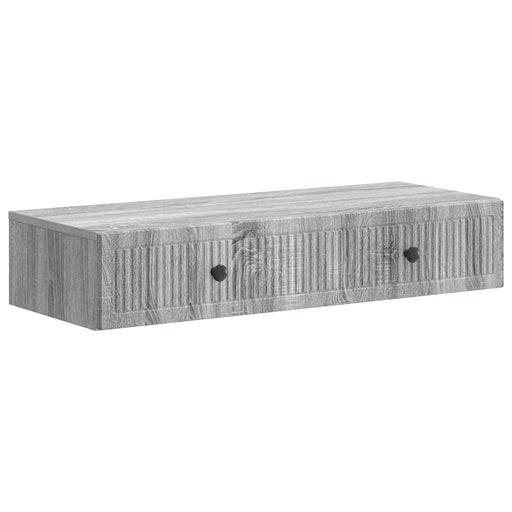 Masă laterală montată pe perete Sonoma gri 87,5 x 34,5 x 17 cm - WALTI WALTI