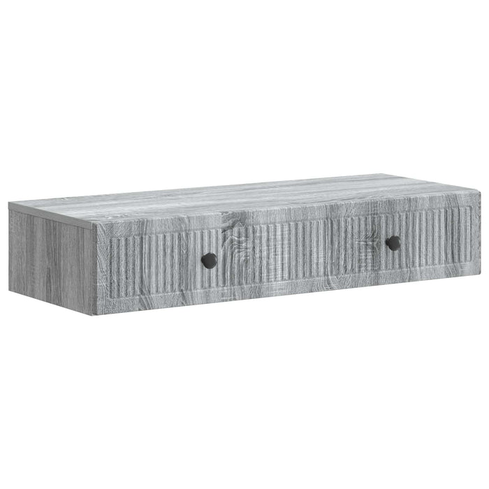 Masă laterală montată pe perete Sonoma gri 87,5 x 34,5 x 17 cm - WALTI WALTI