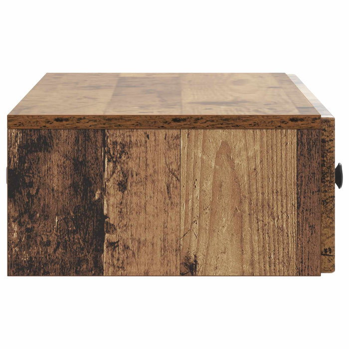 Masă laterală montată pe perete Lemn vechi 87,5 x 34,5 x 17 cm - WALTI WALTI