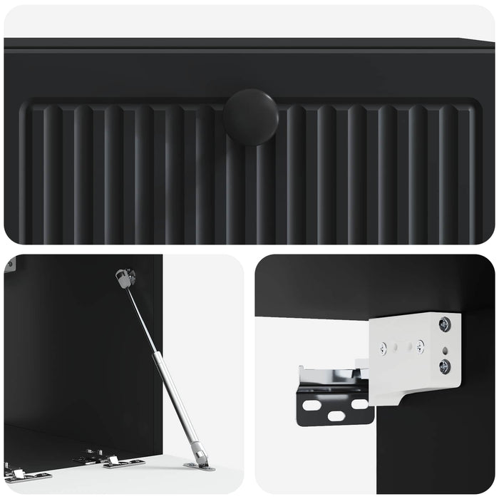 Oglindă TV montată pe perete Pe perete Negru 59,5 x 41 x 30 cm - WALTI WALTI