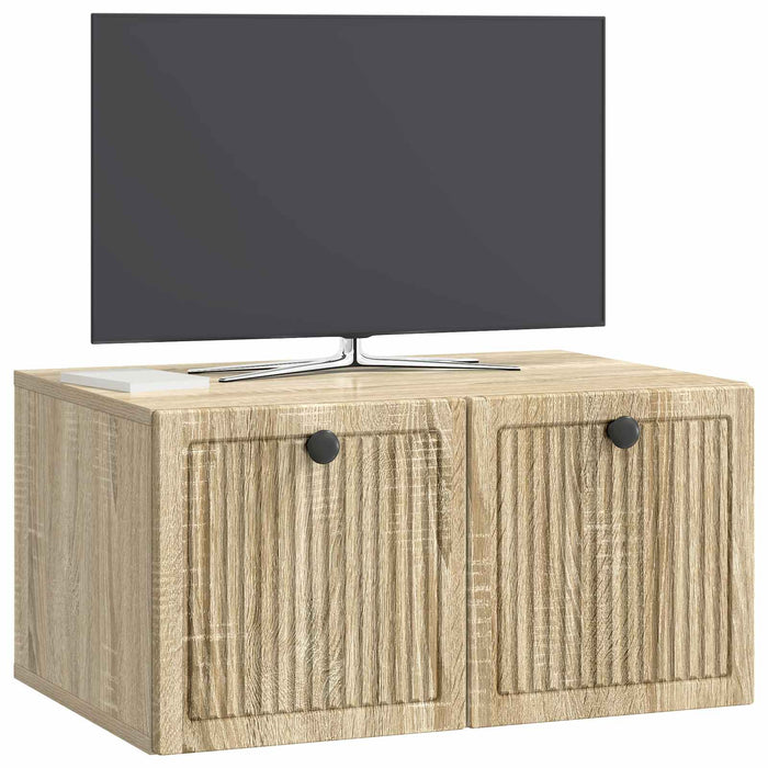 Oglindă TV montată pe perete Stejar Sonoma 59,5 x 41 x 30 cm - WALTI WALTI