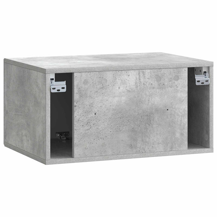 Oglindă TV montată pe perete Gri Beton 59,5 x 41 x 30 cm - WALTI WALTI