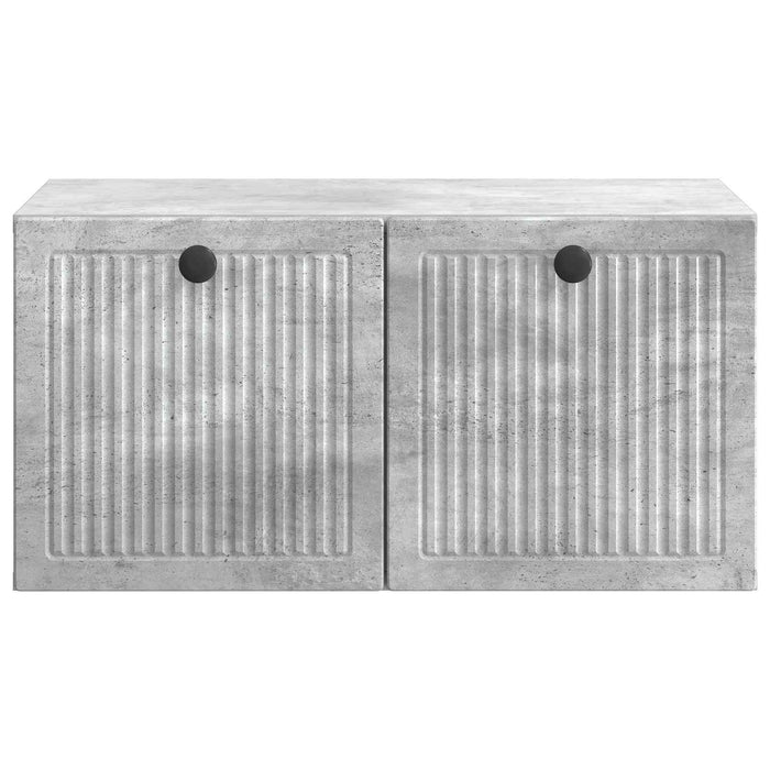Oglindă TV montată pe perete Gri Beton 59,5 x 41 x 30 cm - WALTI WALTI