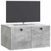 Oglindă TV montată pe perete Gri Beton 59,5 x 41 x 30 cm - WALTI WALTI