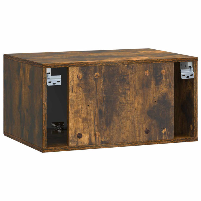 Oglindă TV montată pe perete Stejar fumuriu 59,5 x 41 x 30 cm - WALTI WALTI