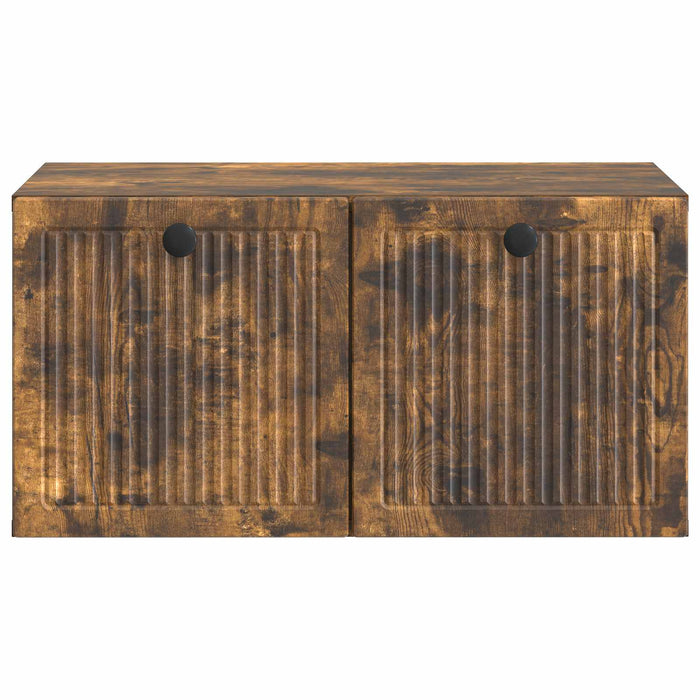 Oglindă TV montată pe perete Stejar fumuriu 59,5 x 41 x 30 cm - WALTI WALTI