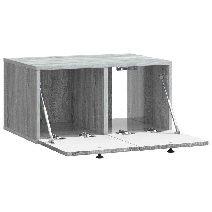 Oglindă TV montată pe perete Sonoma gri 59,5 x 41 x 30 cm - WALTI WALTI