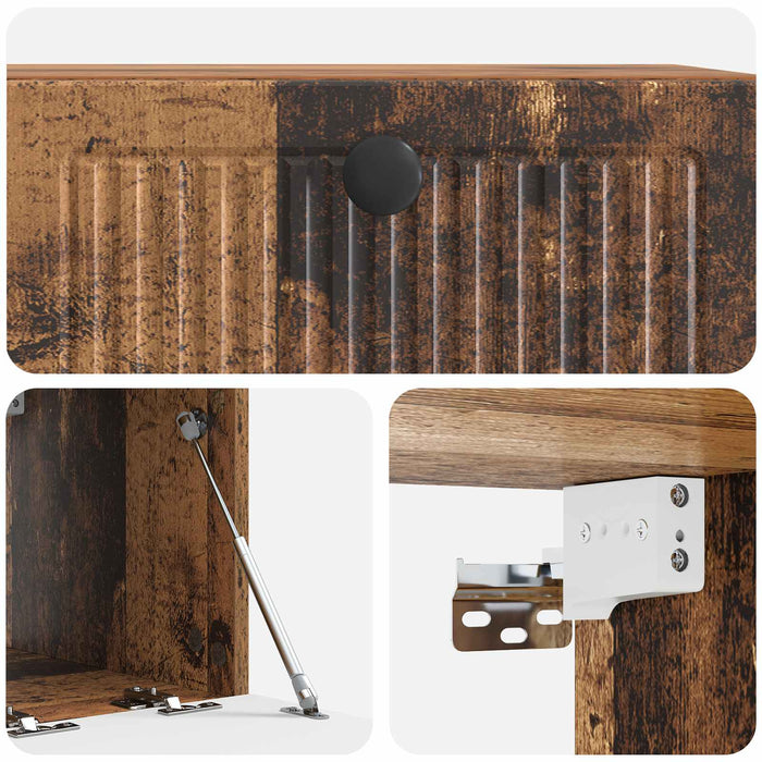 Oglindă TV montată pe perete Lemn vechi 59,5 x 41 x 30 cm - WALTI WALTI