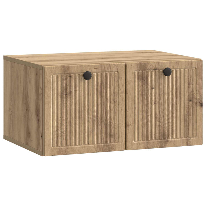 Oglindă TV montată pe perete Stejar Artizanal 59,5 x 41 x 30 cm - WALTI WALTI