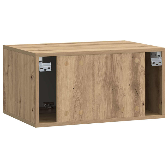 Oglindă TV montată pe perete Stejar Artizanal 59,5 x 41 x 30 cm - WALTI WALTI