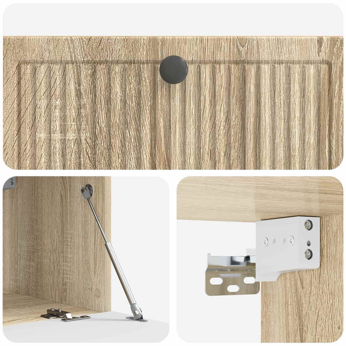 Oglindă TV montată pe perete Stejar Sonoma 78,5 x 41 x 30 cm - WALTI WALTI