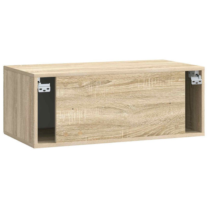 Oglindă TV montată pe perete Stejar Sonoma 78,5 x 41 x 30 cm - WALTI WALTI