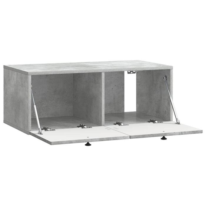 Oglindă TV montată pe perete Gri Beton 78,5 x 41 x 30 cm - WALTI WALTI