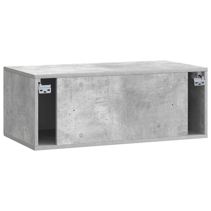 Oglindă TV montată pe perete Gri Beton 78,5 x 41 x 30 cm - WALTI WALTI