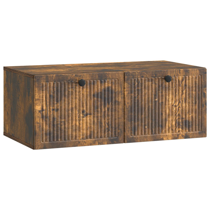 Oglindă TV montată pe perete Stejar fumuriu 78,5 x 41 x 30 cm - WALTI WALTI