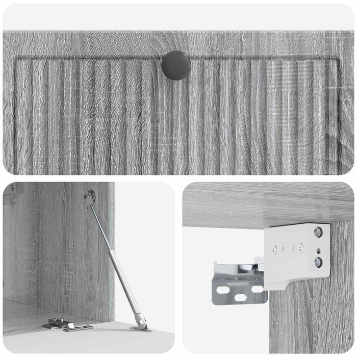 Oglindă TV montată pe perete Sonoma gri 78,5 x 41 x 30 cm - WALTI WALTI