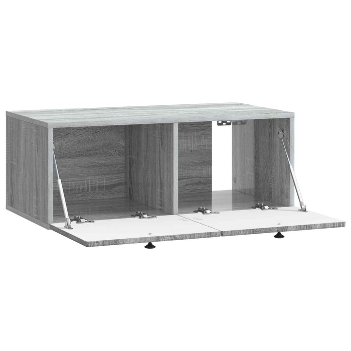 Oglindă TV montată pe perete Sonoma gri 78,5 x 41 x 30 cm - WALTI WALTI