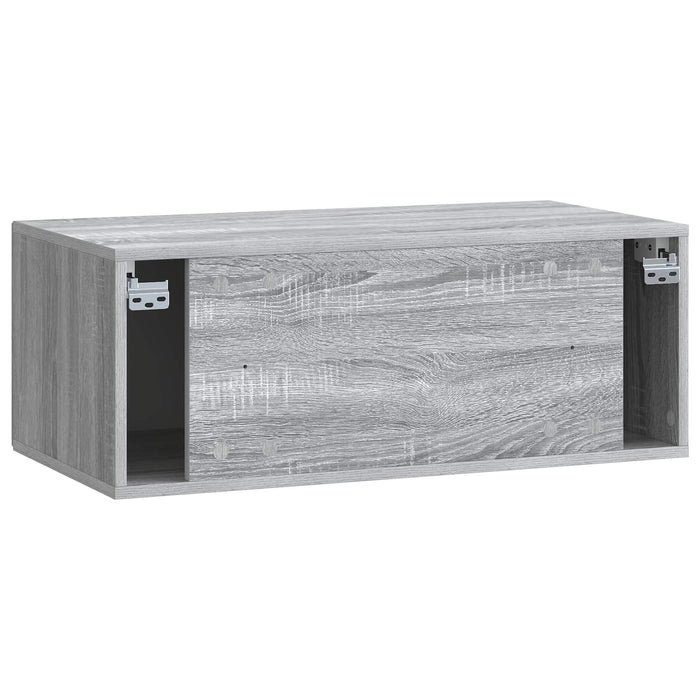 Oglindă TV montată pe perete Sonoma gri 78,5 x 41 x 30 cm - WALTI WALTI