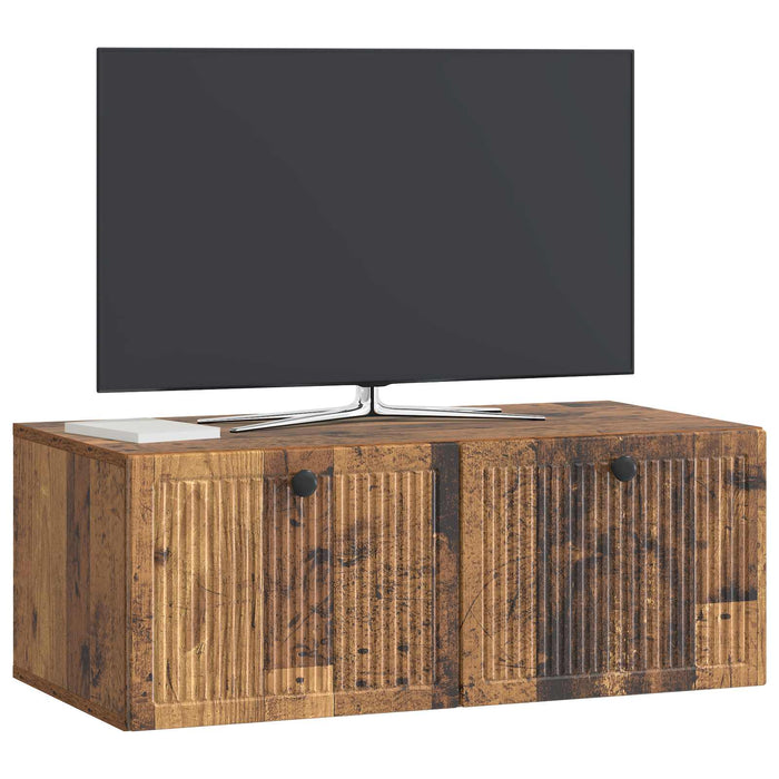 Oglindă TV montată pe perete Lemn vechi 78,5 x 41 x 30 cm - WALTI WALTI