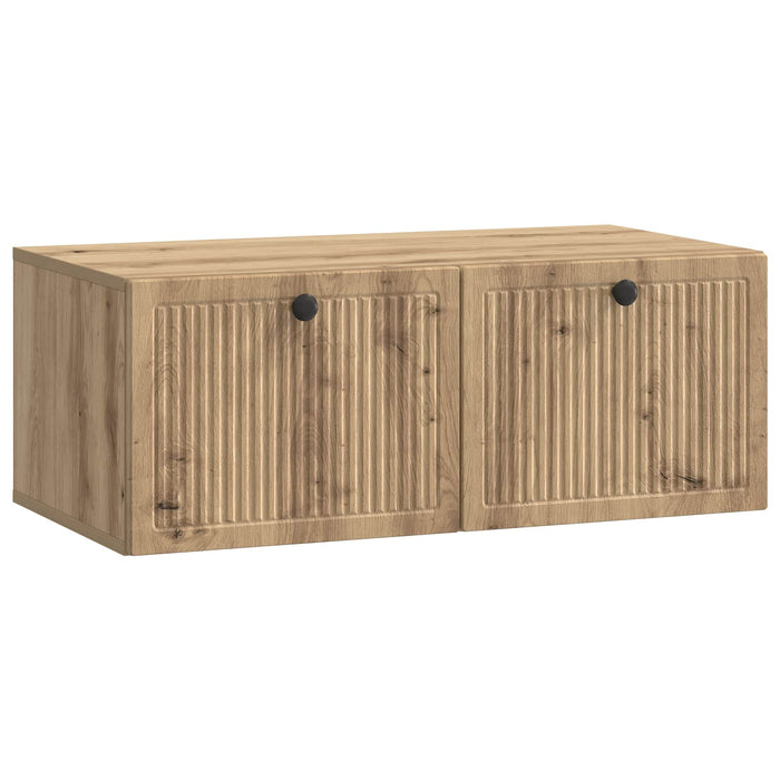 Oglindă TV montată pe perete Stejar Artizanal 78,5 x 41 x 30 cm - WALTI WALTI