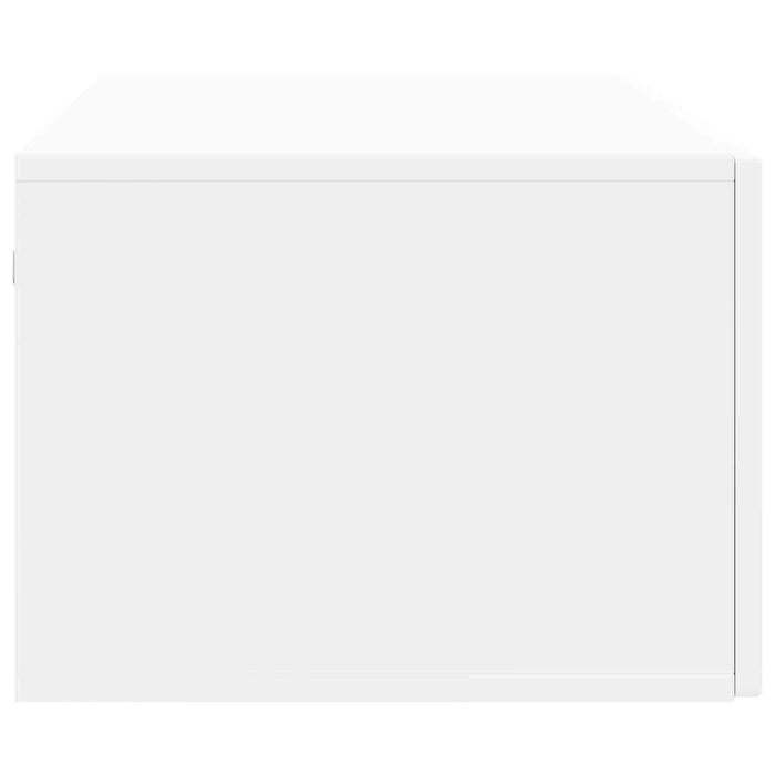 Oglindă TV montată pe perete Alb 98 x 41 x 30 cm Lemn prelucrat - WALTI WALTI