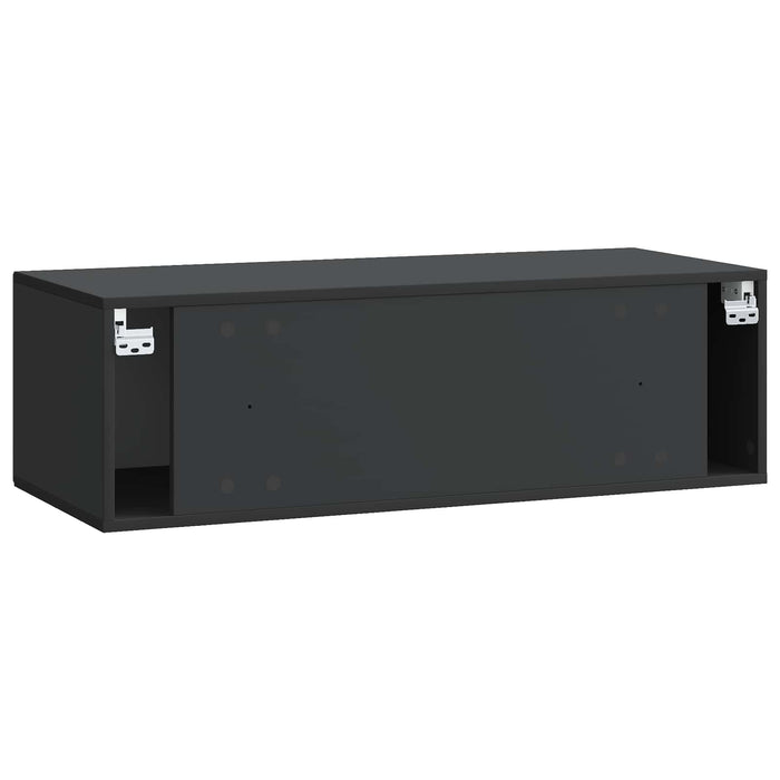 Oglindă TV montată pe perete Pe perete Negru 98 x 41 x 30 cm - WALTI WALTI