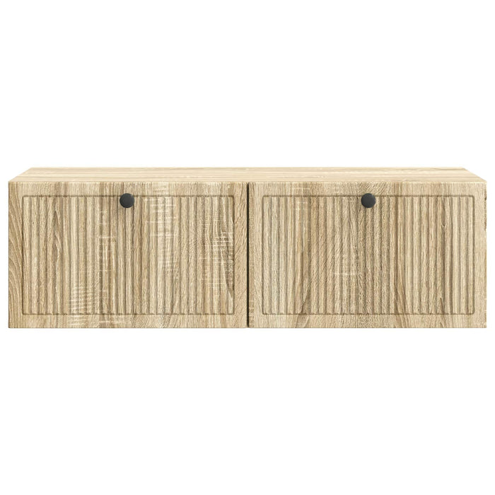 Oglindă TV montată pe perete Stejar Sonoma 98 x 41 x 30 cm - WALTI WALTI