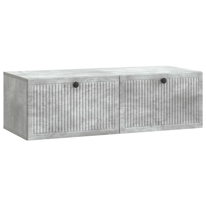 Oglindă TV montată pe perete Gri Beton 98 x 41 x 30 cm - WALTI WALTI