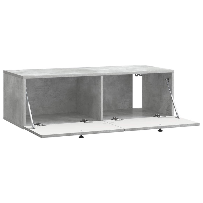 Oglindă TV montată pe perete Gri Beton 98 x 41 x 30 cm - WALTI WALTI