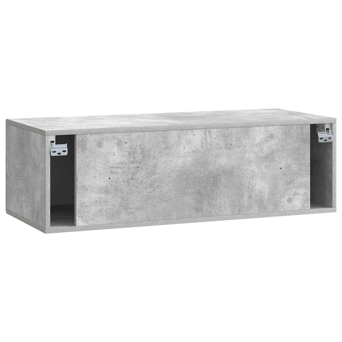 Oglindă TV montată pe perete Gri Beton 98 x 41 x 30 cm - WALTI WALTI